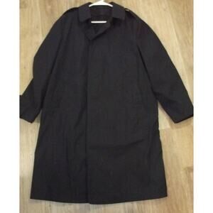 DEFENSE LOGISTICS QUARTERDECK COLLECTION MENS OVERCOAT - Black 42R Trench Coat